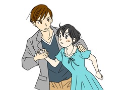 run off withのイラスト